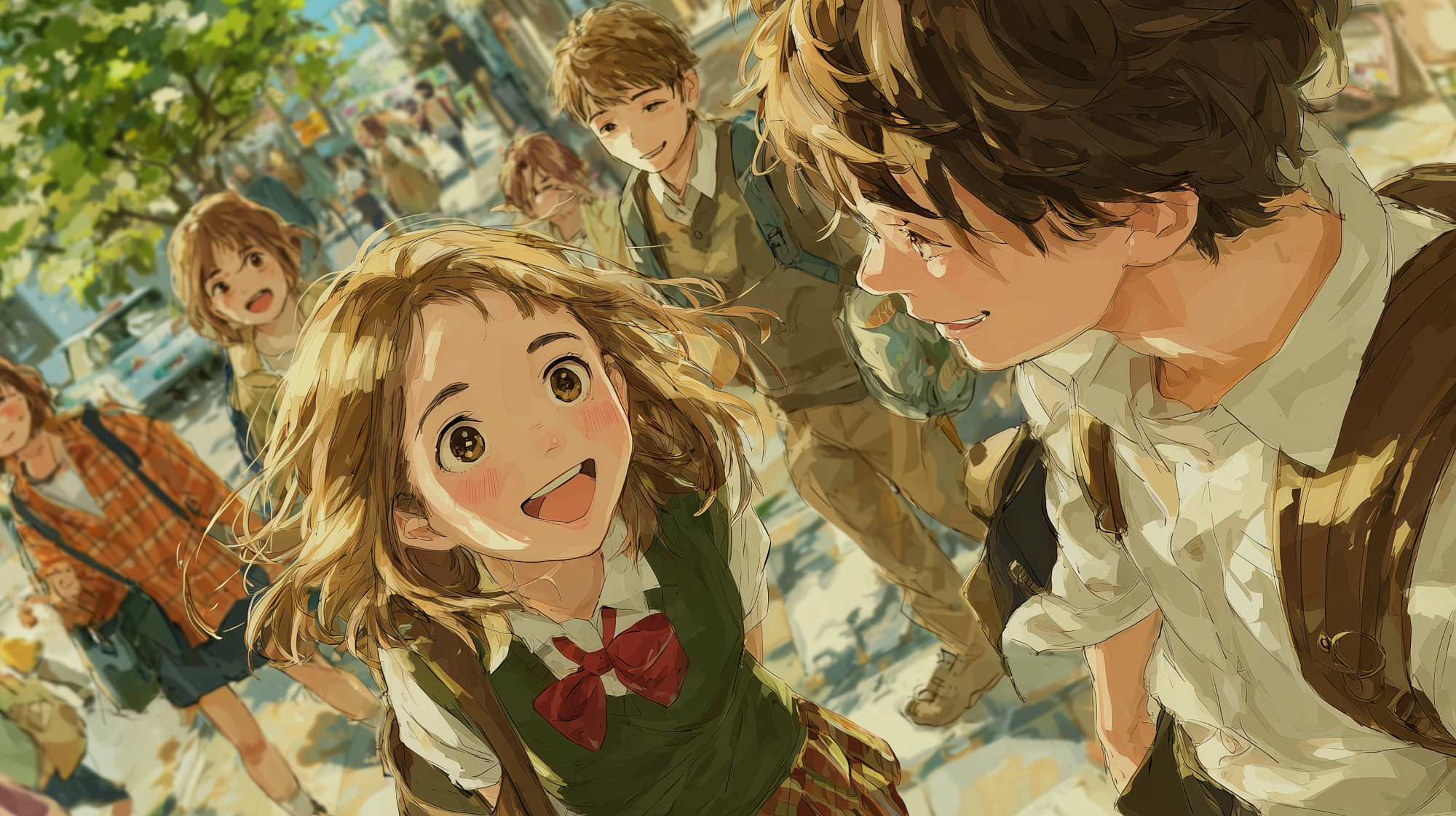 Dating simulation game scene